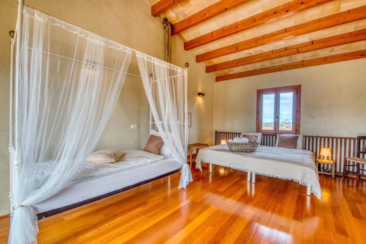 Traumhafte Finca Son Senyor - Mit Pferdekoppel Villa Sa Pobla Kültér fotó